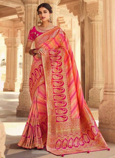 Light Pink Colour Royal Vrindavan Vol 23 New Latest Designer Festive Wear Saree Collection 10161